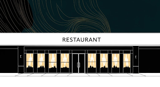 marca de un restaurante